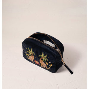 Elizabeth Scarlett Tropical Jaguar Makeup Bag